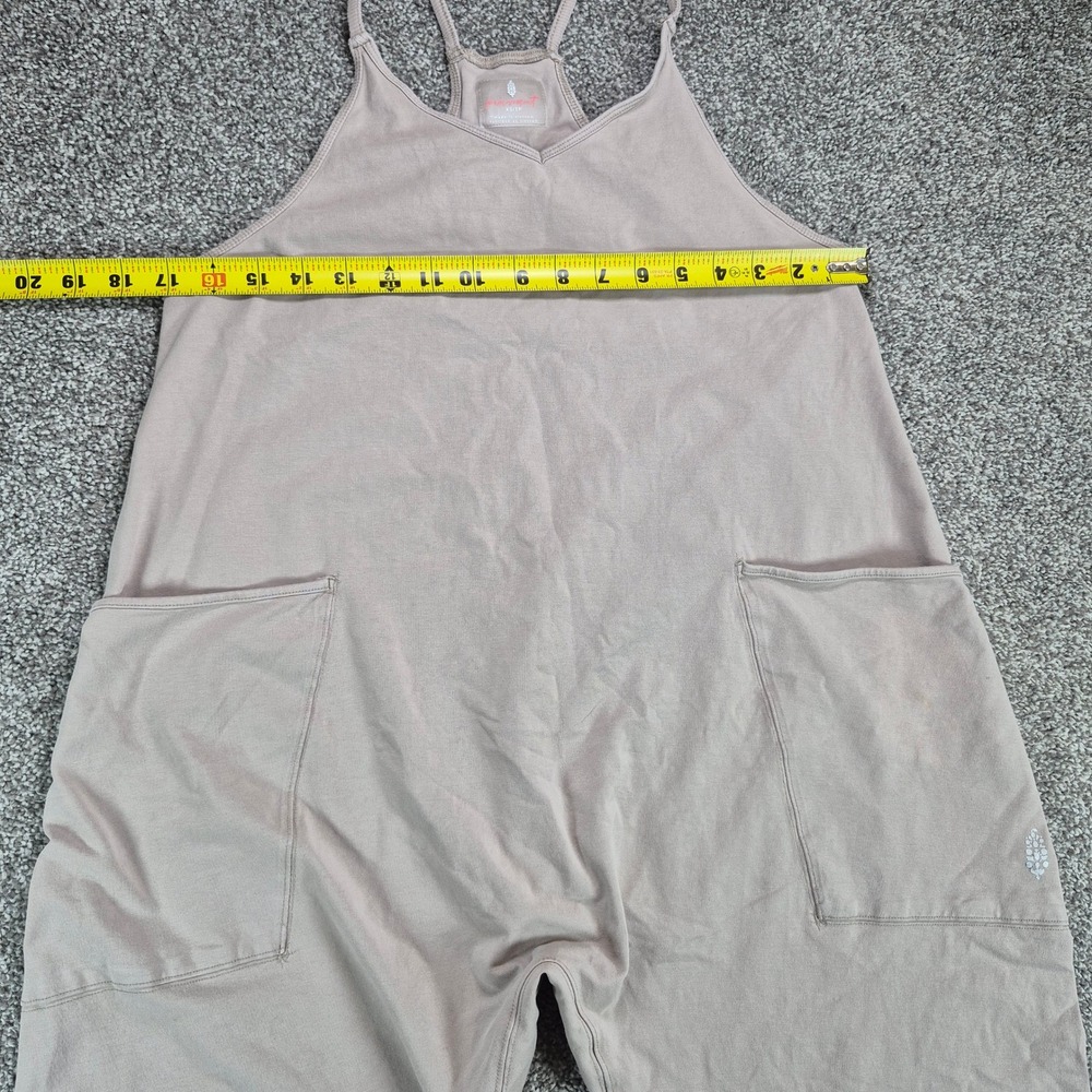 FP Movement Hot Shot Onesie Romper Womens XS Mocha Latte Sleeveless Jumpsuit - Picture 7 of 12
